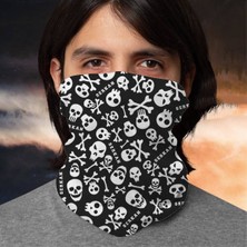 Hediyemen Kuru Kafa Tasarımlı  Bandana Boyunluk Maske