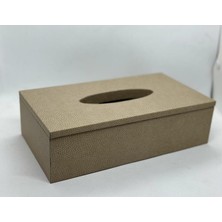 Setabıanca Luxe Faux Vegan Deri Dikdörtgen Kutu Peçetelik 25*14*7cm