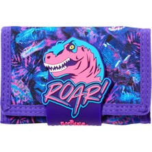 Smiggle Kız Çocuk Wild Side Koleksiyonu Dinozor Baskılı Mor Cüzdan