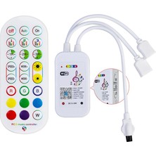 Remedy DC5-24V Wifi LED Denetleyici + 24 Tuşlu Uzaktan Kumanda App Kontrolü (Yurt Dışından)