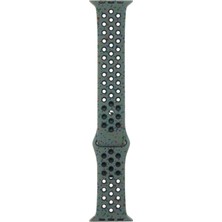 AktarMobile Apple Watch 7 8 9 45 mm Uyumlu Spor Kordon Delikli Silikon Kayış