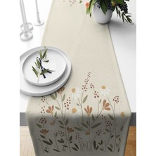 Bertille Home Flower Serisi 140X40 cm Dijital Baskılı Runner