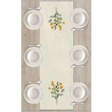 Bertille Home Flower Serisi 140X40 cm Dijital Baskılı Runner