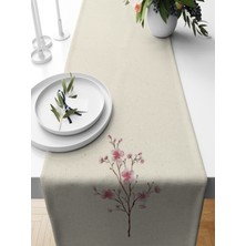 Bertille Home Flower Serisi 140X40 cm Dijital Baskılı Runner