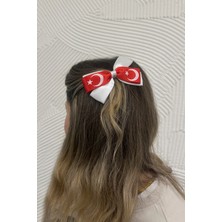 Modex Türk Bayrağı Fiyonk Yan Toka (Ölçü:11 Cm)