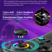 Adalia Z01 Rgb Işıklı Switch/ps3/ps4/android/ios Mfi/pc/steam Uyumlu Kablosuz Bluetooth Gamepad