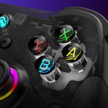 Adalia Z01 Rgb Işıklı Switch/ps3/ps4/android/ios Mfi/pc/steam Uyumlu Kablosuz Bluetooth Gamepad