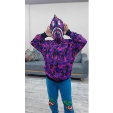 Lavinia Boutiques Pubg Bape x Shark Hoodie Mor