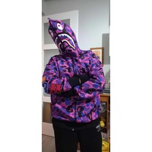 Lavinia Boutiques Pubg Bape x Shark Hoodie Mor