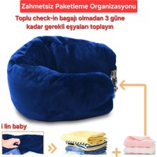 İlin Baby Seyahat Boyun Yastığı ve Giysi Eşyaları Ekstra Bagaj Ücretlerinden Kaçınmak Için 3'ü 1  Organizer