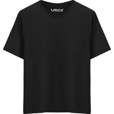 Rich Erkek 3 Lü Paket Pamuk Oversize Tişört Basic Bisiklet Yaka Kısa Kollu T-Shirt