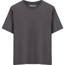 Rich Erkek 3 Lü Paket Pamuk Oversize Tişört Basic Bisiklet Yaka Kısa Kollu T-Shirt