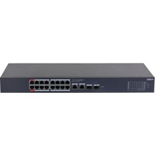 Dahua CS4220-16GT-240 16 Port Gıgabıt + 2X1GB SFP/RJ45 Uplınk Cloud Yönetilebilir 240W Poe Rackmount Swıtch