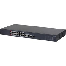 Dahua CS4220-16GT-240 16 Port Gıgabıt + 2X1GB SFP/RJ45 Uplınk Cloud Yönetilebilir 240W Poe Rackmount Swıtch