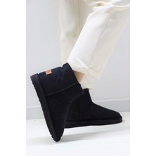 Pierre Cardin 52127 Kadın Siyah Süet Bot