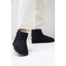 Pierre Cardin 52127 Kadın Siyah Süet Bot