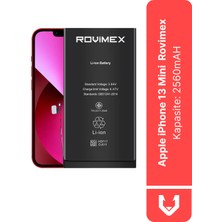 Rovimex iPhone 13 Mini Batarya Pil Yüksek Kapasite - 2560 Mah