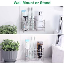 Fsfeng Diş Fırçalığı Duvara Monte,diş Fırçalığı,7 Yuvalı Diş Fırçalama Tutucu,banyolar Için Diş Fırçası Tutucular,banyo Diş Fırçalığı,diş Macunu Tutucu,kendinden Yapışkanlı (Yurt Dışından)