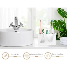 Fsfeng Diş Fırçası Tutucu, 3 Yuvalı Elektrikli Diş Fırçası ve Diş Macunu Tutucu, Banyo Tezgahı Depolama Banyo Aksesuarları Vanity Counter Organizer Caddy Için Diş Fırçası Standı - Çakıl B (Yurt Dışından)