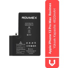 Rovimex IPhone 13 Pro Max Yüksek Kapasite Batarya Pil - 4620 Mah