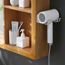 Jsuqisu Hiçbir Delme Saç Kurutma Makinesi Tutucu Depolama Braketi Askı Banyo Duvara Montaj Dyson Saç Kurutma Makinesi Tutucu Su Geçirmez Depolama Rafı (Yurt Dışından)