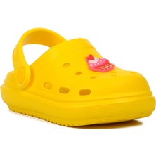 Ayakmod 755-P Sarı Çocuk Sabo Terlik