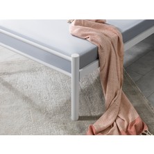 Evger Home K25 Beyaz Metal Karyola Tek Kişilik Yataksız