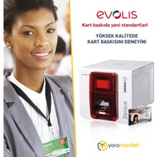 Evolis Zenius Tam Panel Renkli Ribon 200 Baskı(R5F002EAA )