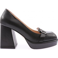 Dgn 32451-22K Kadin Önü Tokali Platform Topuklu Ayakkabi