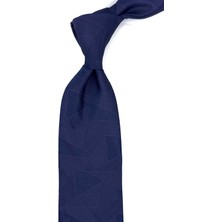 Kravatkolik Lacivert - Mürdüm Motif Desen Mendilli Klasik Kravat KK12297