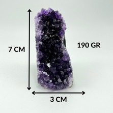 Sertifikalı Ametist Doğal Taş Ham Kaya Parça 190 gr