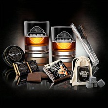 Hediyemen Premium Serisi Erkeklere Hediye 2’li Bardak Viski Seti