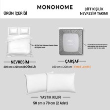 Monohome Leopar ( Lastikli Çarşaflı ) Çift Kişilik Nevresim Takımı Özel Dokuma Pamuk Saten Golden Leopard