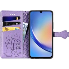 SZY Mall Samsung Galaxy A35 5g Darbeye Karikatür Hayvanlar Için Kılıf Kısa Kayış (Yurt Dışından)