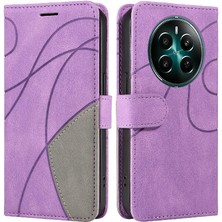 SZY Mall Kart Yuvası Standı ile Realme 12 Artı Için Flip Case Pu Deri Flip Folio (Yurt Dışından)