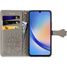 SZY Mall Samsung Galaxy A35 5g Darbeye Karikatür Hayvanlar Için Kılıf Kısa Kayış (Yurt Dışından)