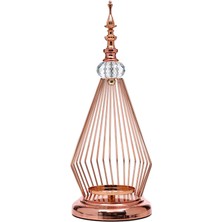 Vitale Prizma Dekoratif Mumluk Bronz 15X14X37 cm AK.JE0069