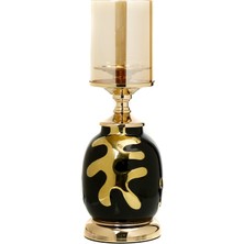 Vitale Gold Yaprak Şamdan 37 cm AK.JE0155