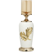 Vitale Silver Beyaz Şamdan 46 cm AK.JE0162