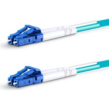 Evlere Kadar Fiber Fiber Optik Patch Cord Lc/pc-Lc/pc, Mm, Dx 50/125,(OM3),LS0H | (1 Metre)