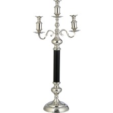 Vitale Andre 3'lü Silver Şamdan 99 cm AK.IR0275