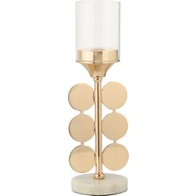 Vitale Tudore Gold Şamdan 34 cm AK.JD0066