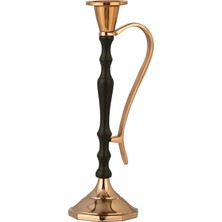 Vitale Siyah Kulplu Şamdan Bakır 8X26 cm AK.IR0317