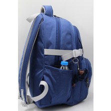Bevitton Özel Su Itici Kumaş Unisex Lacivert-Gri Okul Sırt Çantası 34500