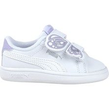 Puma Smash 3.0 Butterfly V Bebek Beyaz Sneaker
