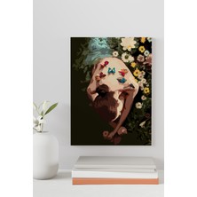 Picasso World Hobby Art Sayılarla Boyama Tuval Hobi Seti Fırça Boya Dahil Kelebek Kadın