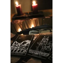 Paganca Siyah Beyaz Nekromansi Witch Tarot Destesi - 78 Kart