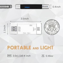 Bbox Çoklu 6 In 1 Kart Okuyucu Adaptör Usb-Otg Hub Type-C Yd-40