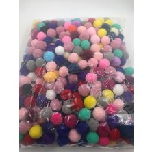 Yumuşak Keçe Ponpon Peluş 500 Adet Karışık Renk 2 cm