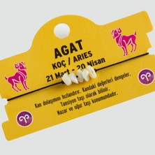 Hg.Aksesuar Doğal Taşlı Aslan Burç Bileklik